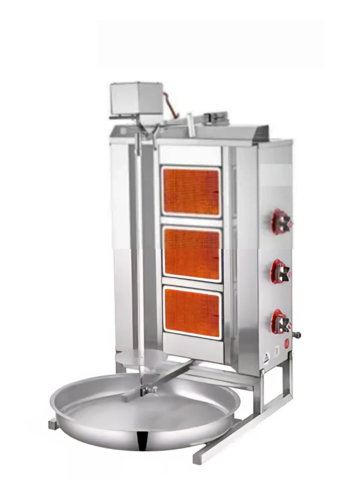 Commercial Doner Kebab Grill - Gyros Kebab Machine - 3 Burner -  Motor Above | MA-3