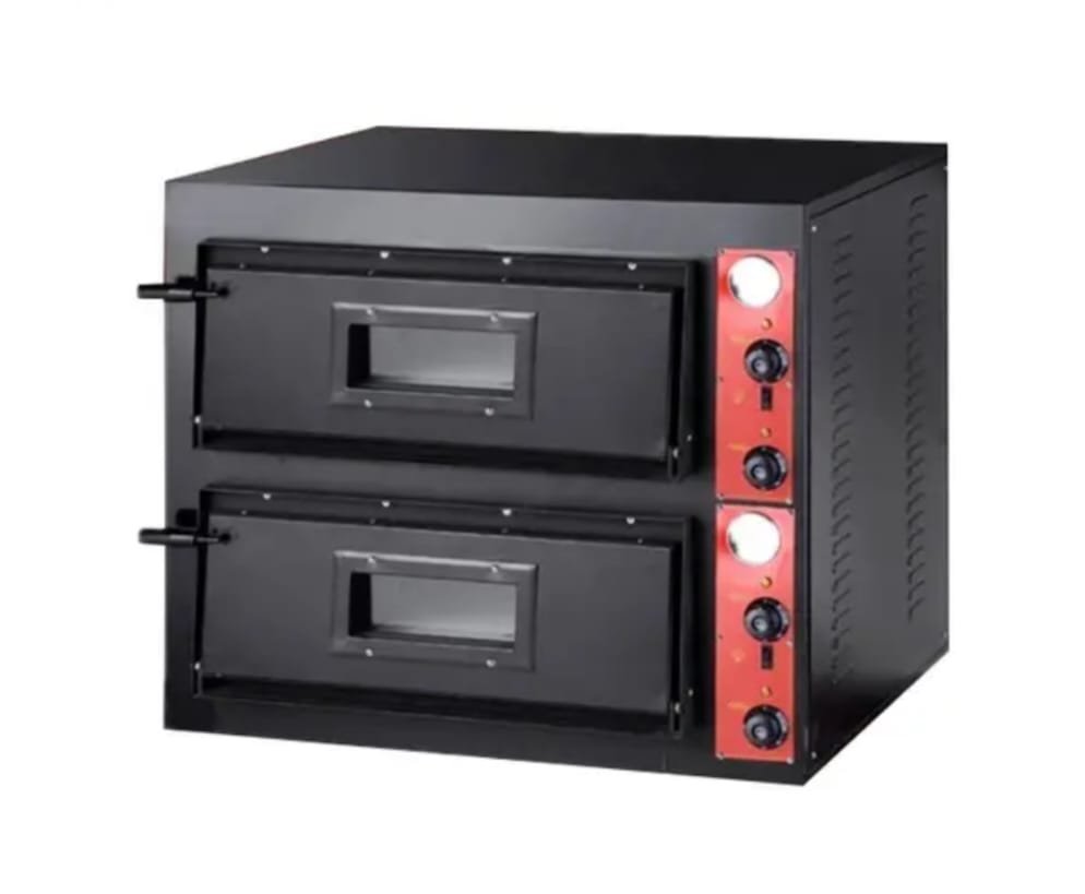 Double Deck Stone Bake Pizza Oven – 8×12" Pizzas 3-Phase 8.4 kW | Quatrone UK | HEP-2