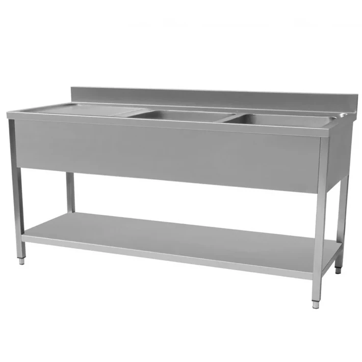 Heavy duty Stainless Steel Sink 1600x700mm (WxD) Left Hand Drain
