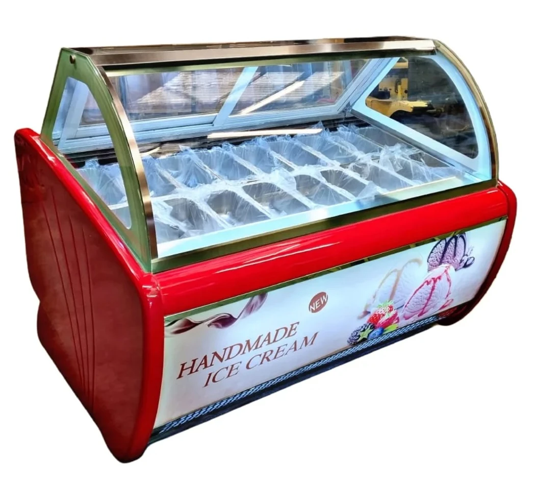 Ice cream display freezer Gelato 16 Napoli Pan 1500mm Dessert equipment |BQG-1500