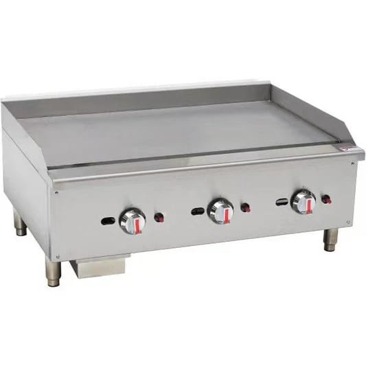 3 Burner Countertop Gas Griddle  Hotplate 900mm Model:EGG-36SX
