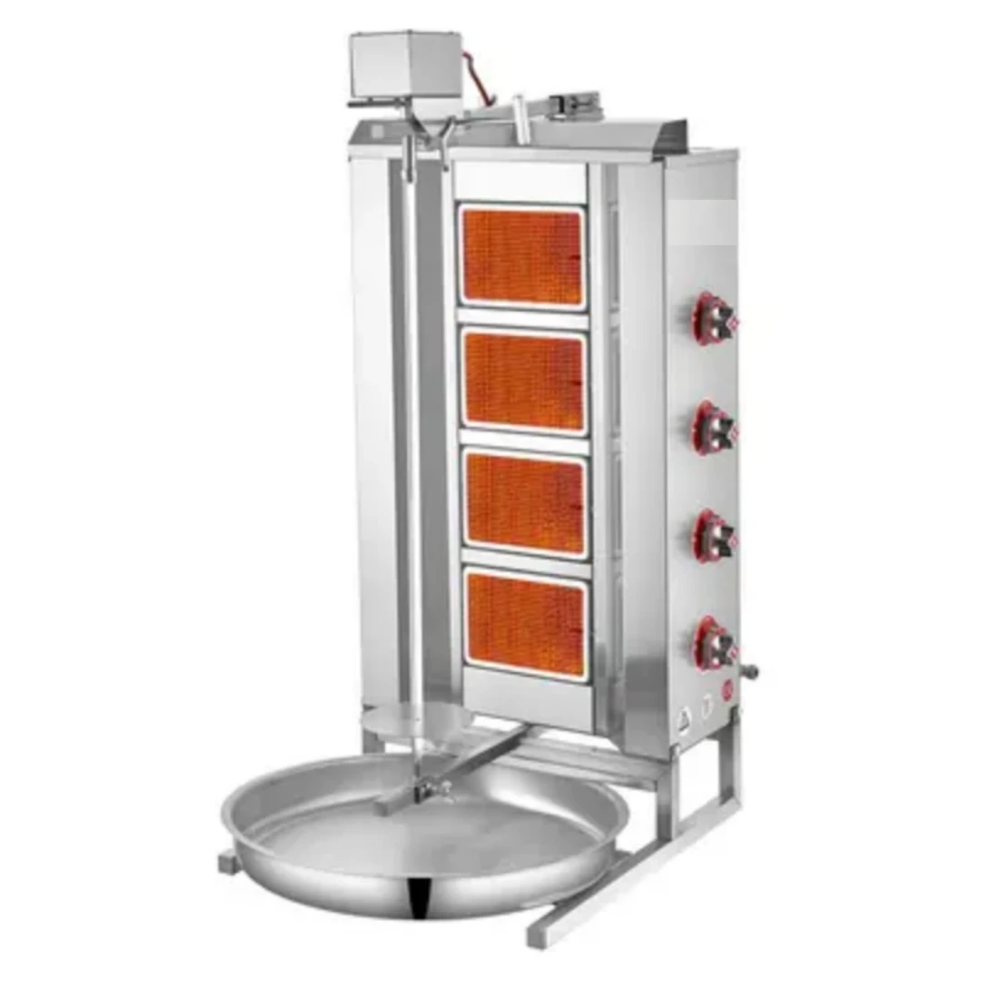 Commercial Doner Kebab Grill - Gyros Kebab Machine - 4 Burner Motor Above | MA-4