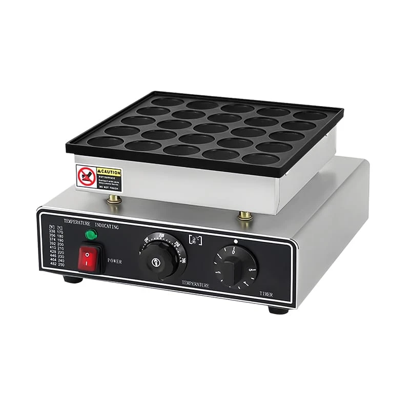 Dutch Mini Pancakes Machine – 25 Hole Round Shape - Model NP-H25-R