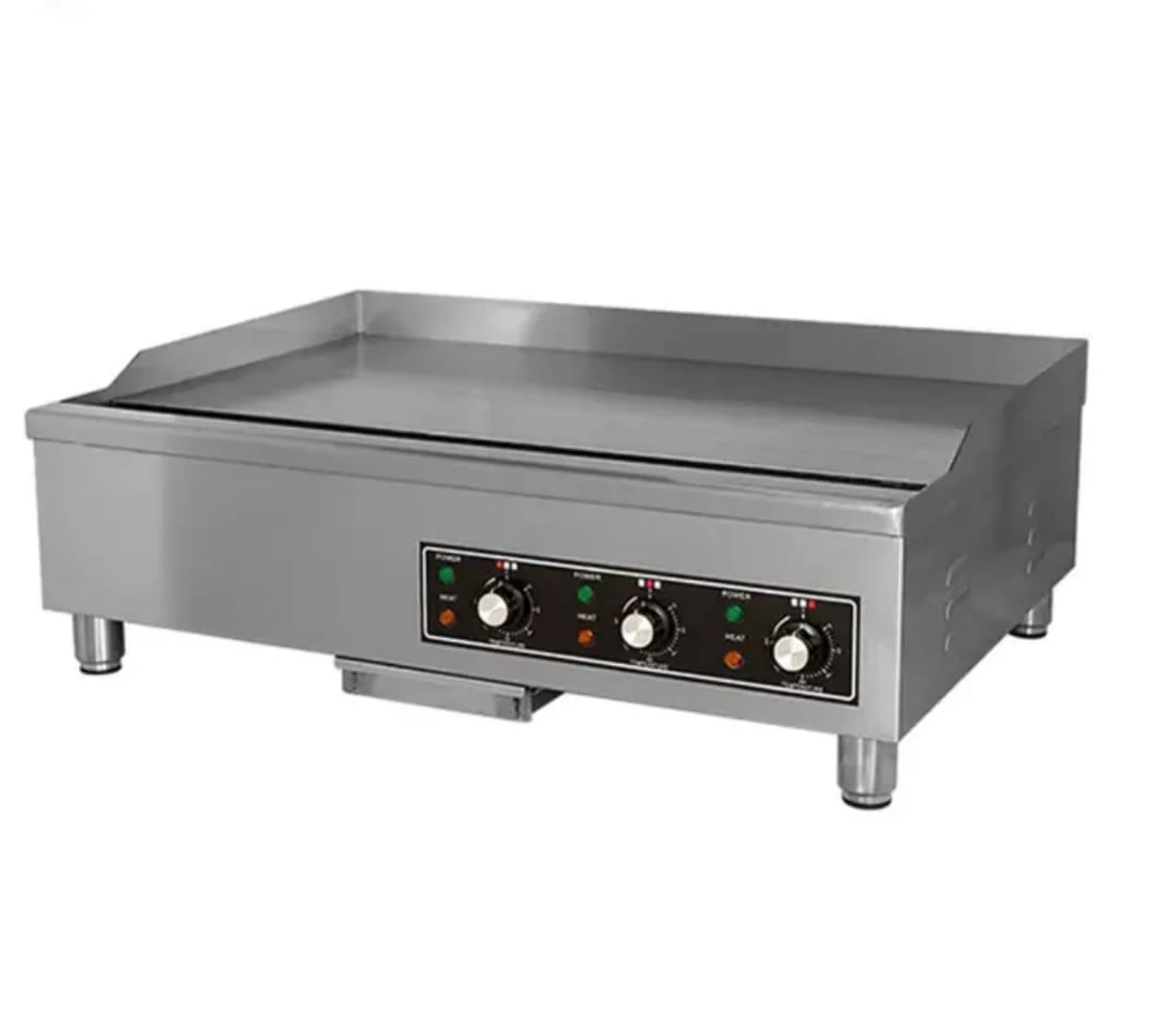 Quatrone Electric Griddle Stainless Steel - Chrome Plated 16mm Thick Plate - 3-PH - Model:HEG-836-C